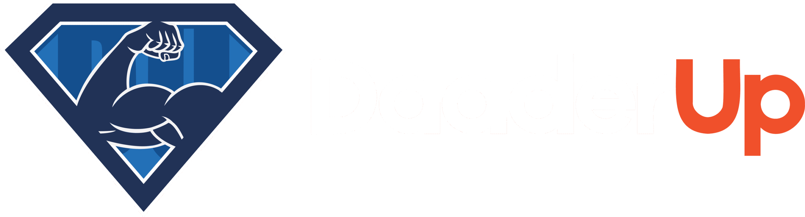 DadderUp Horizontal Logo White