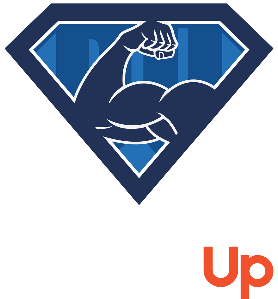 DadderUp Primary Logo White