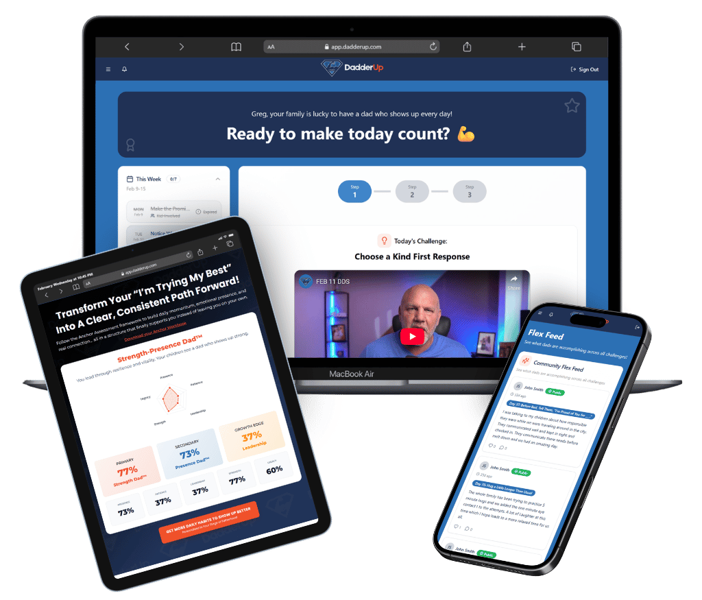DadderUp App - Mockups
